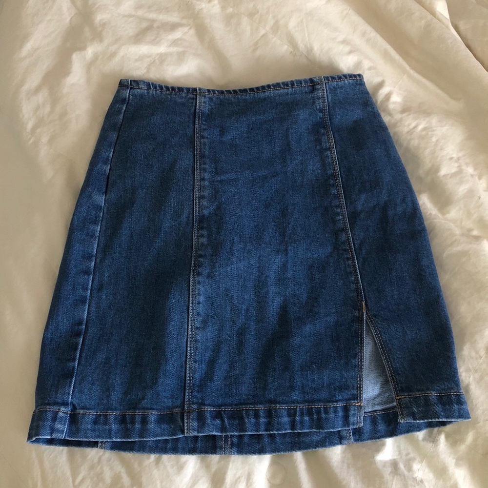 pacsun jean skirt